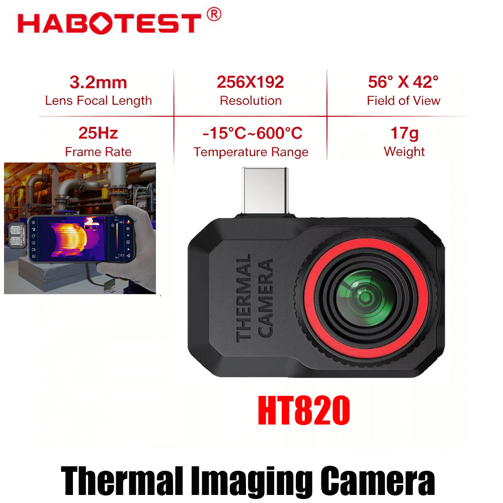 2026 New HABOTEST HT820 Phone  - Thermal Imaging Camera 256X192 ulasan dan harga