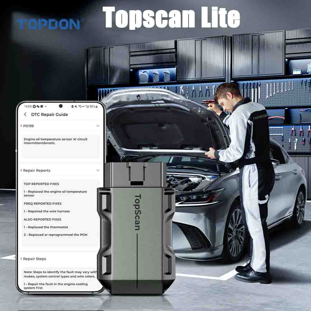 TOPDON Topscan Lite OE Level D - Topdon Tc001 Thermal Camera ulasan dan harga