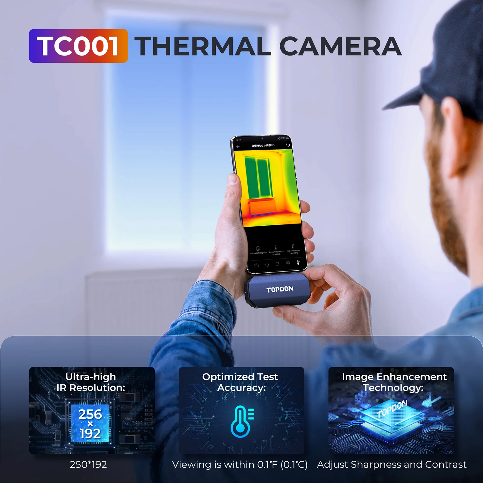 TOPDON TC001 256x192 High Reso - Topdon Tc001 Thermal Camera ulasan dan harga