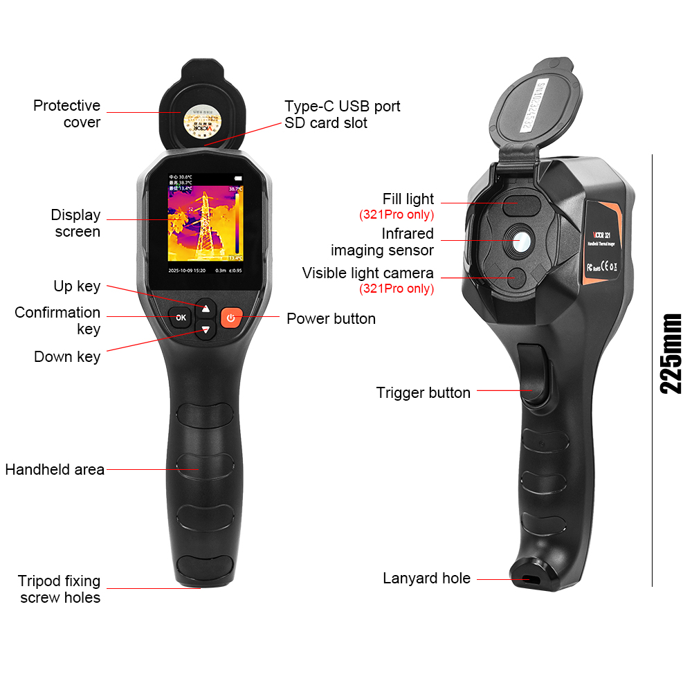 VICTOR 31 Handheid Infrared Th - Nf 521 Thermal Imaging Camera ulasan dan harga