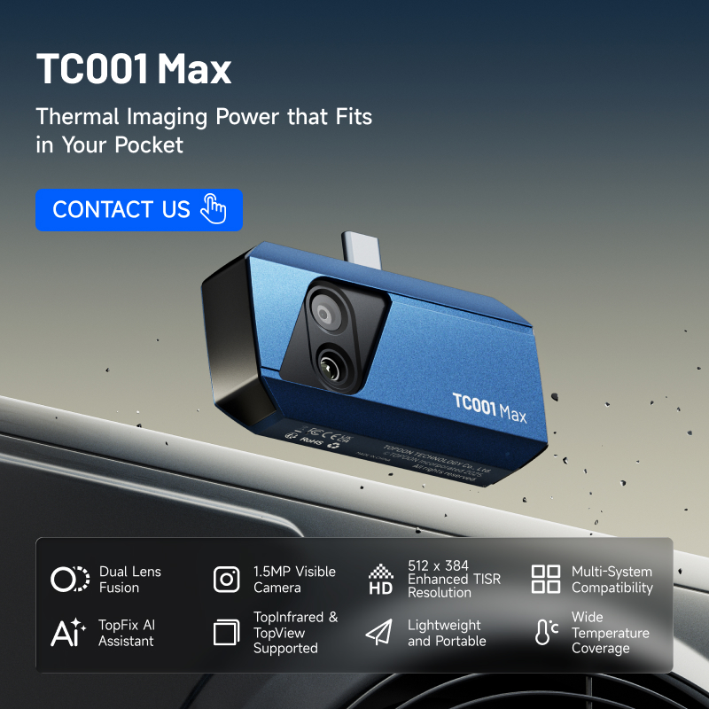 TOPDON TC001 Max Dual-Lens Min - Topdon Tc001 Thermal Camera ulasan dan harga