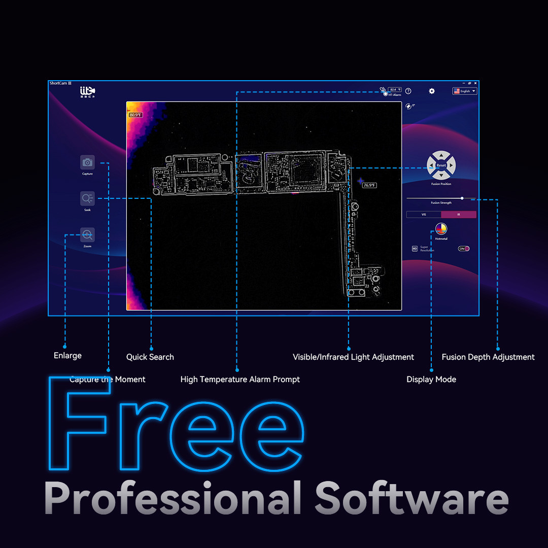 LANGCHI 6th Shortcam Lite Infr - Shortcam Thermal Imaging Pcb ulasan dan harga