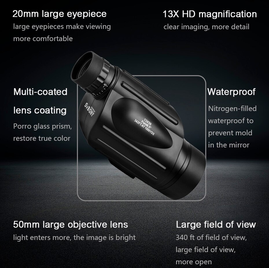 Svbony Telescope SV49 Monocula - Hunting Thermal Imaging Scope ulasan dan harga