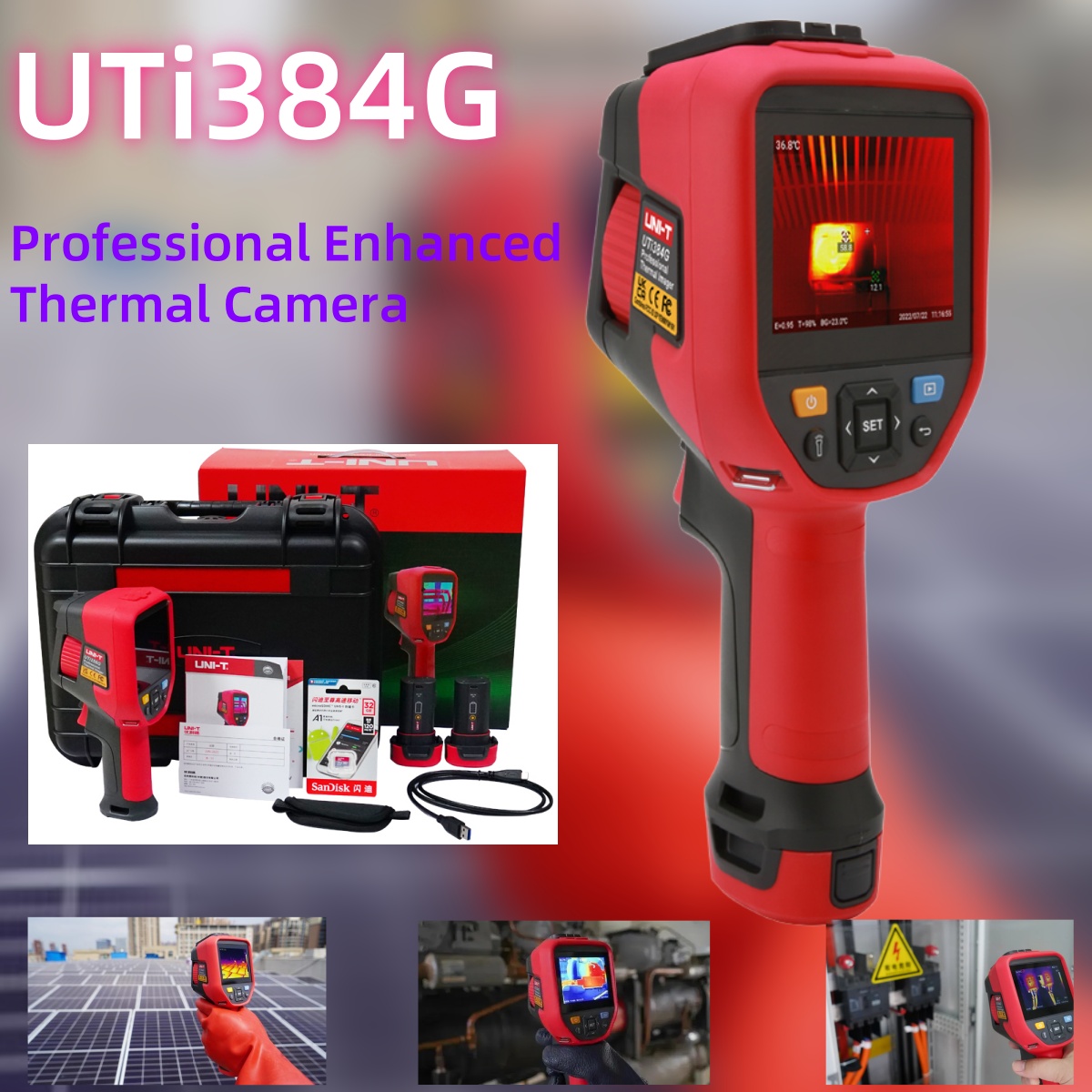 UNI-T UTi384G Professional The - Thermal Camera Type C 384X288 ulasan dan harga