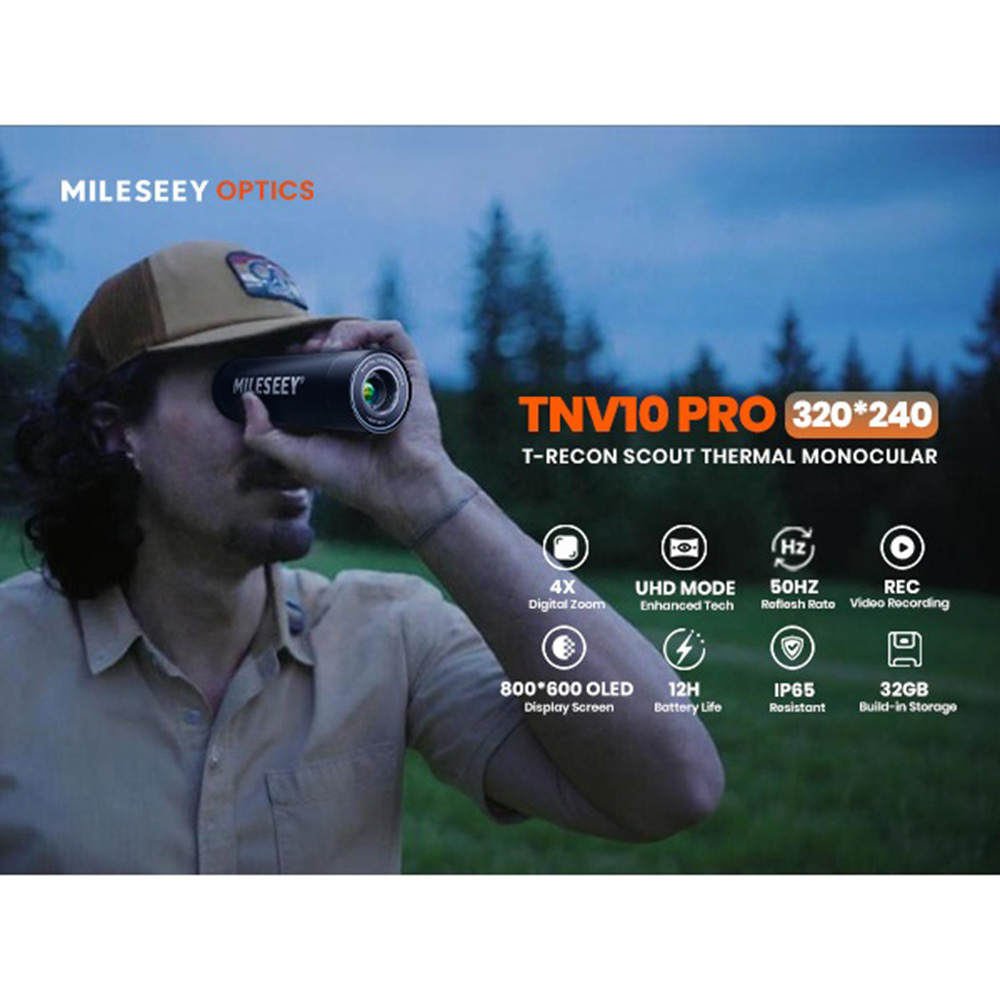 MILESEEY TNV10 PRO 320×240 Res - Thermal Scope Night Vision Monocular ulasan dan harga