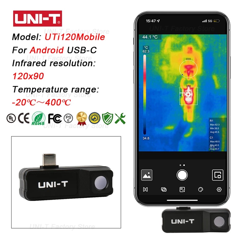 UNI-T Infrared Thermal Imaging - Thermal Imaging Camera 256X192 ulasan dan harga