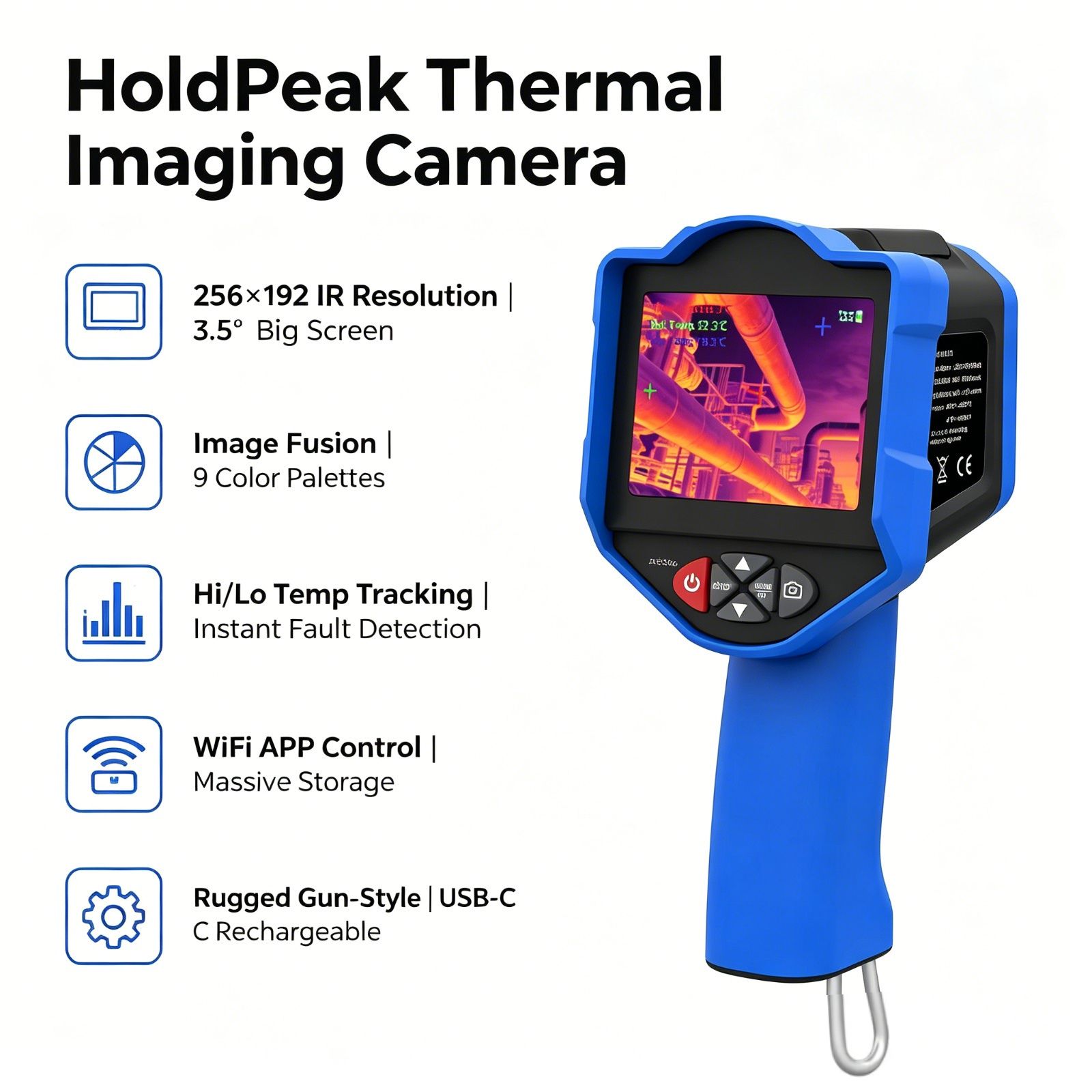 HoldPeak Thermal Imaging Camer - Thermal Imaging Camera 256X192 ulasan dan harga